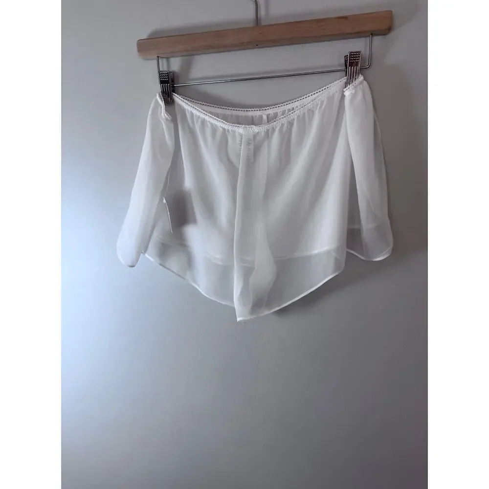 In Bloom by Jonquil Lillian Lace Cup Pamisole & Shorts Set white large NWT $66